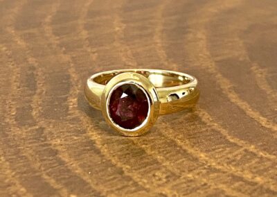 Yellow Gold with Ruby Ring